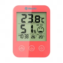 Termohigrometru AlecoAir M02 RED Display digital Diagrama de confort Schimbarea modului de afisare