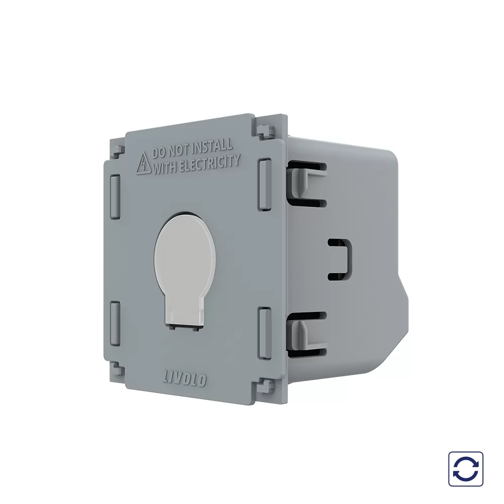 Modul Intrerupator Simplu cu Revenire, Contact Uscat cu Touch LIVOLO si #8211; Serie Noua