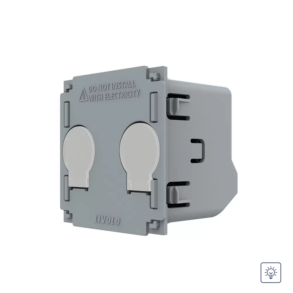Modul Intrerupator Dublu cu Variator cu Touch LIVOLO si #8211; Serie Noua