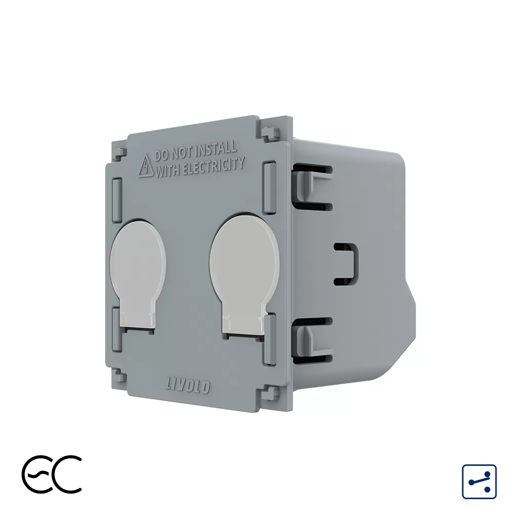 Modul Intrerupator Dublu Cap Scara Cruce cu Touch LIVOLO si #8211; Protocol ZigBee EC