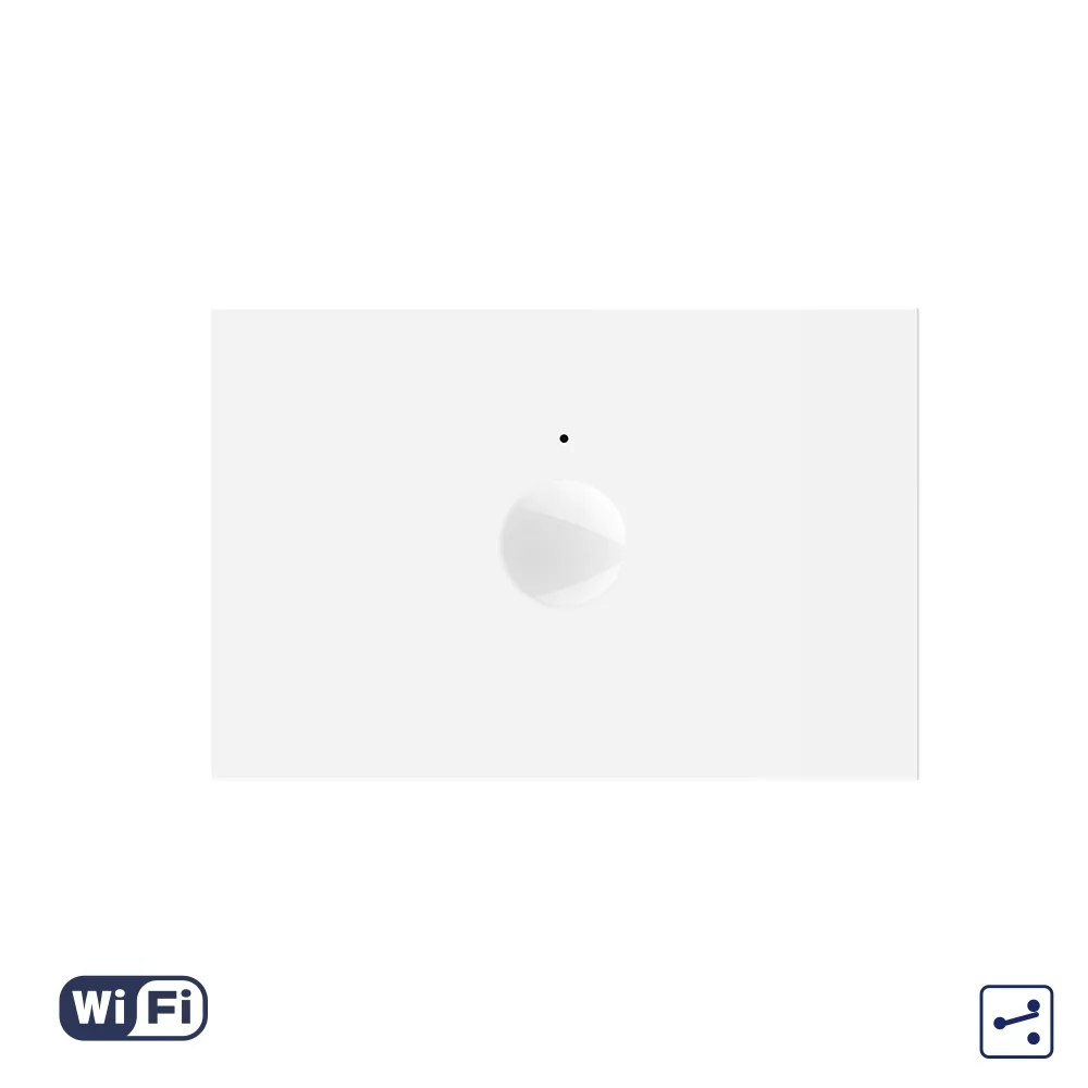 Modul Intrerupator Simplu Cap Scara Cruce Wi-Fi cu Touch LIVOLO, standard italian - Serie Noua, Alb
