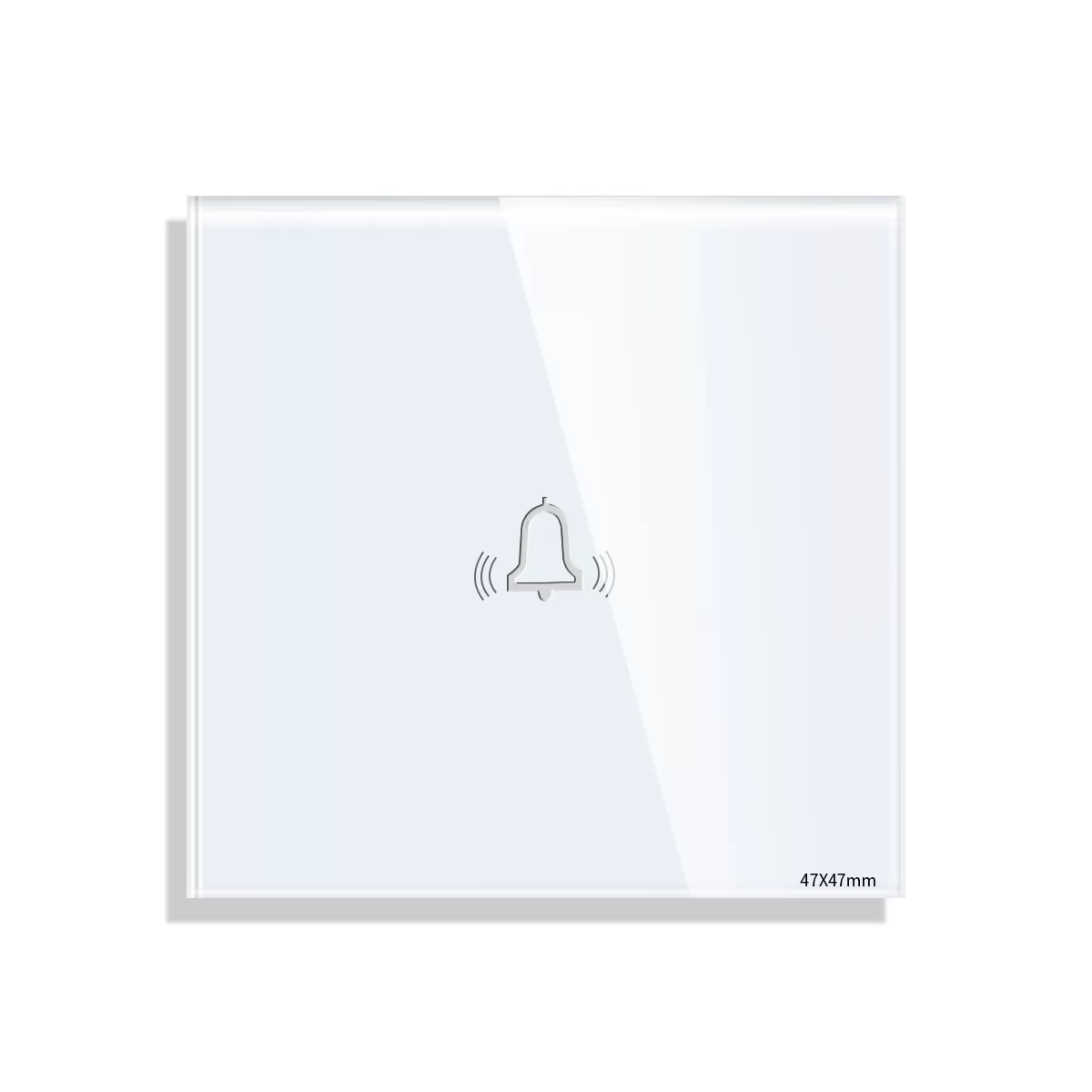 Panou Buton Sonerie cu Touch Mini din Sticla LUXION