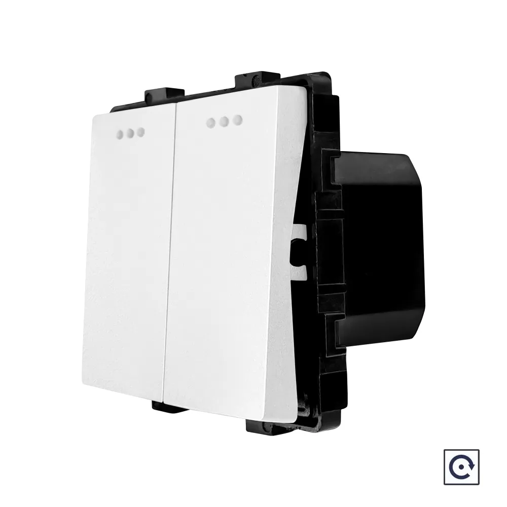 Modul Intrerupator Dublu Mecanic cu Reset Revenire LUXION