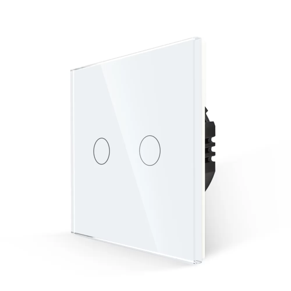 Intrerupator Dublu cu Touch din Sticla LUXION, 500W