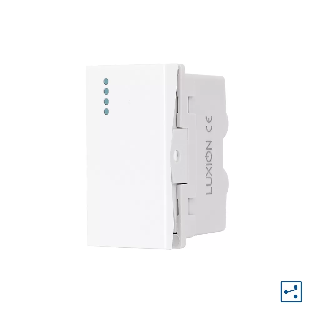 Modul Intrerupator Simplu Cap-Cruce Mecanic 1M LUXION, Standard Italian