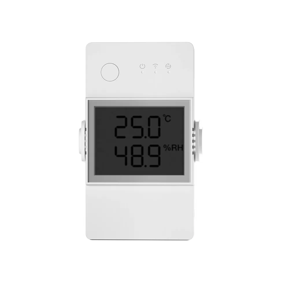Releu inteligent Wi-Fi Sonoff THR320D, Temperatura si amp; umiditate, Monitor LCD