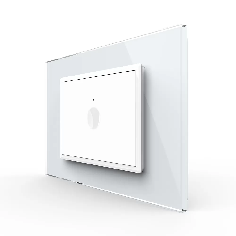 Intrerupator simplu cu touch Livolo cu rama din sticla, standard Italian si #8211; Serie noua