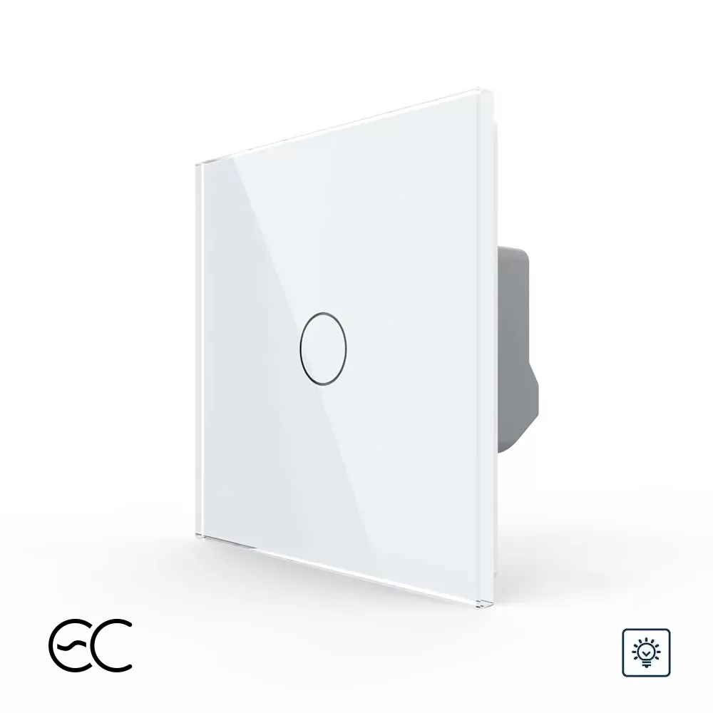 Intrerupator Simplu cu Variator si Touch LIVOLO din Sticla si #8211; Protocol ZigBee EC