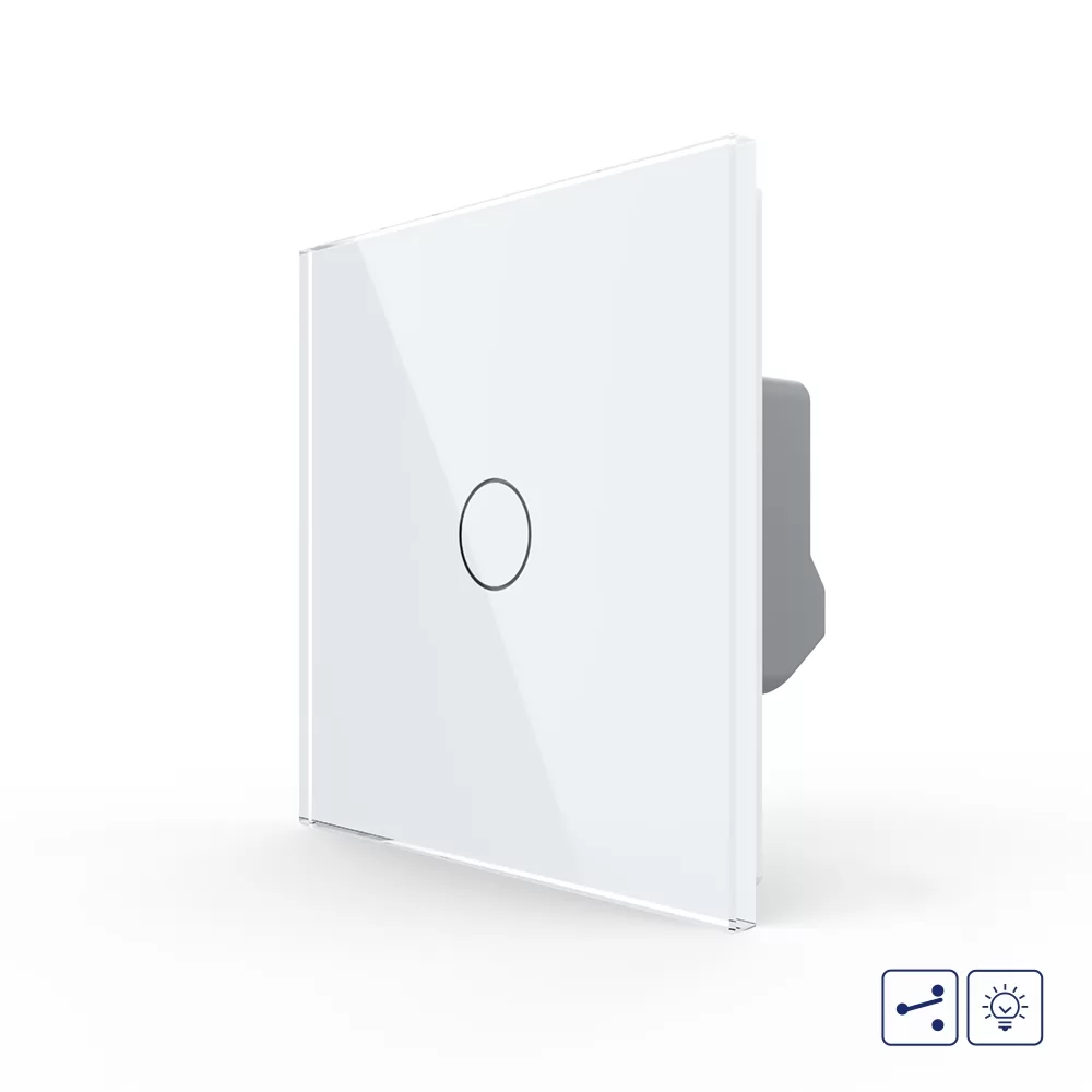 Intrerupator Simplu Cap Scara Cruce cu Variator si Touch LIVOLO si #8211; Serie Noua
