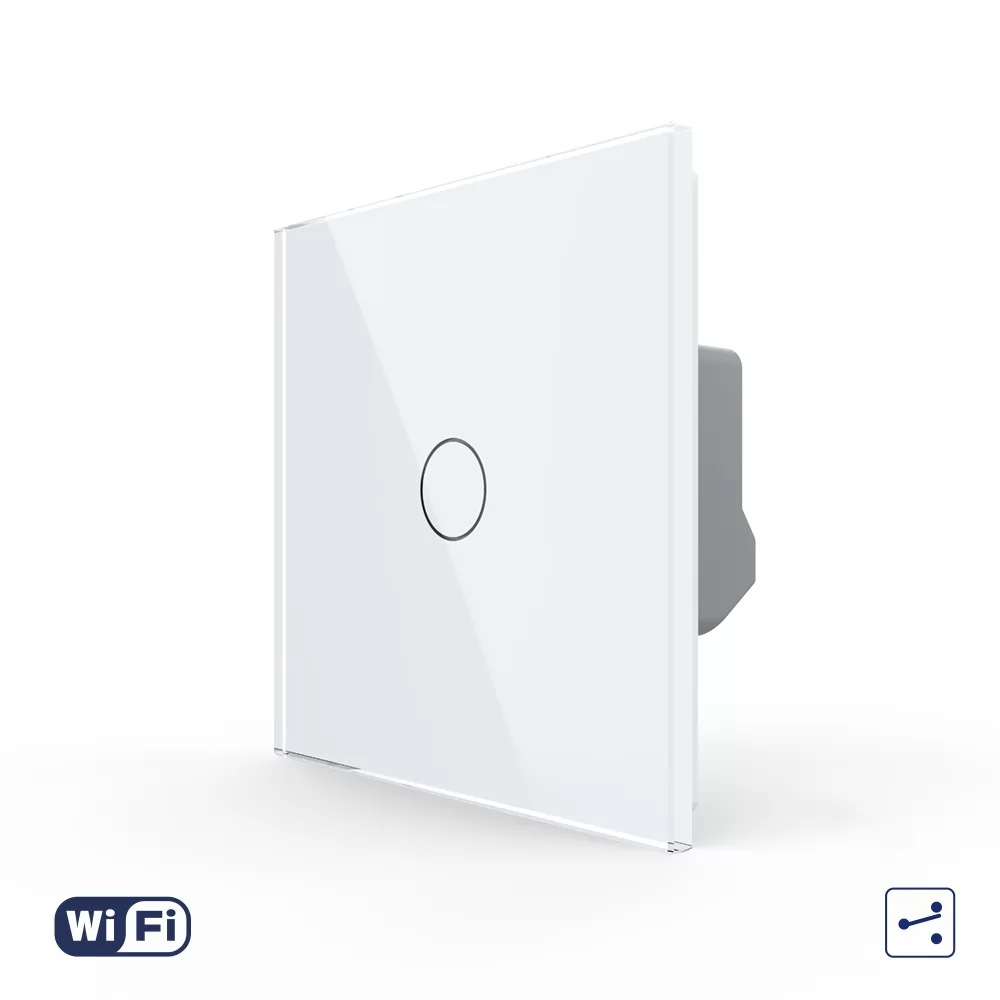 Intrerupator Simplu Cap Cruce Wi-Fi cu Touch LIVOLO - Serie Noua