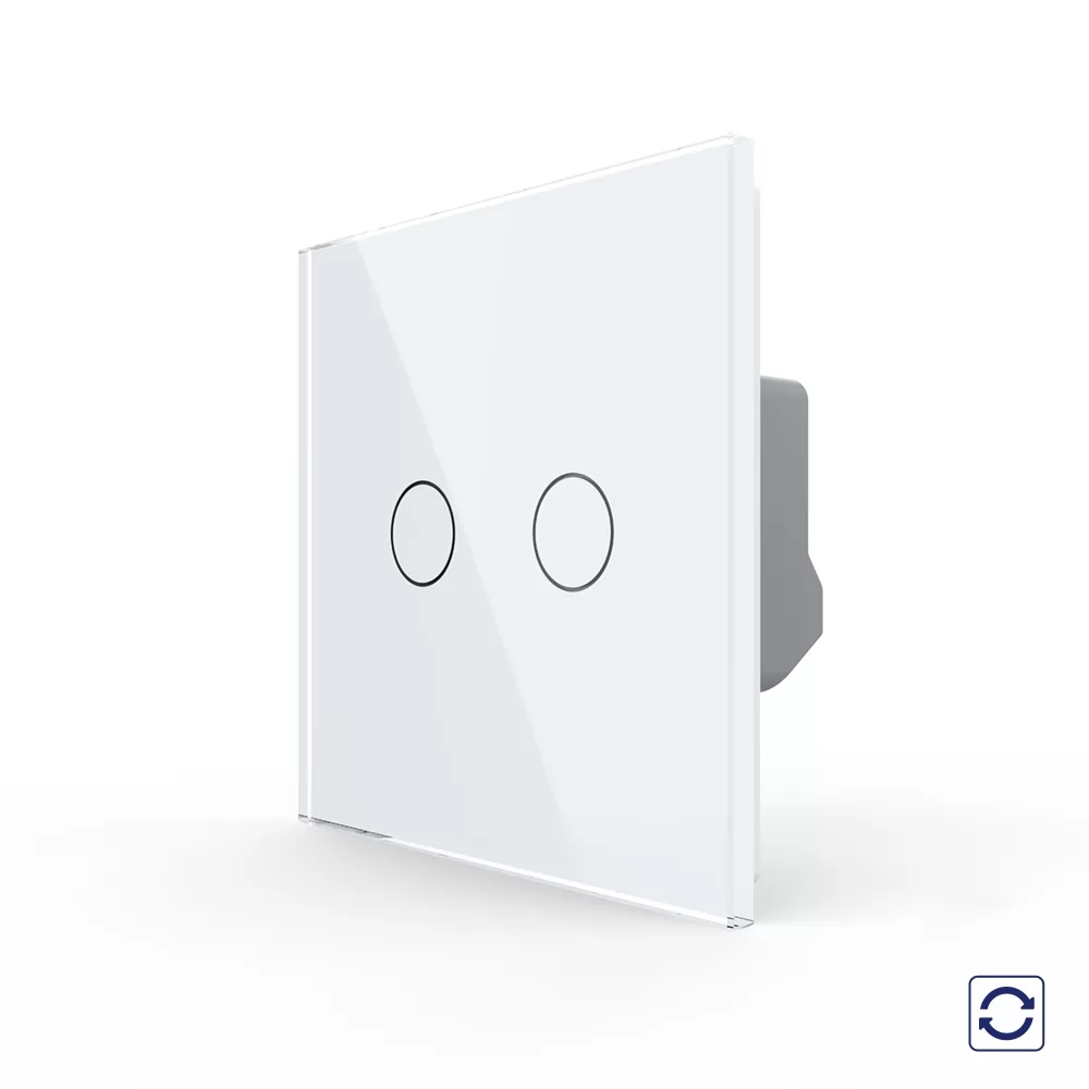 Intrerupator Dublu cu Revenire, Contact Uscat cu Touch LIVOLO si #8211; Serie Noua