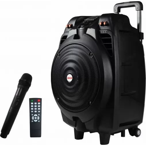Boxa portabila activa Bluetooth AKAI SS023A-X10, microfon inclus, 50 W