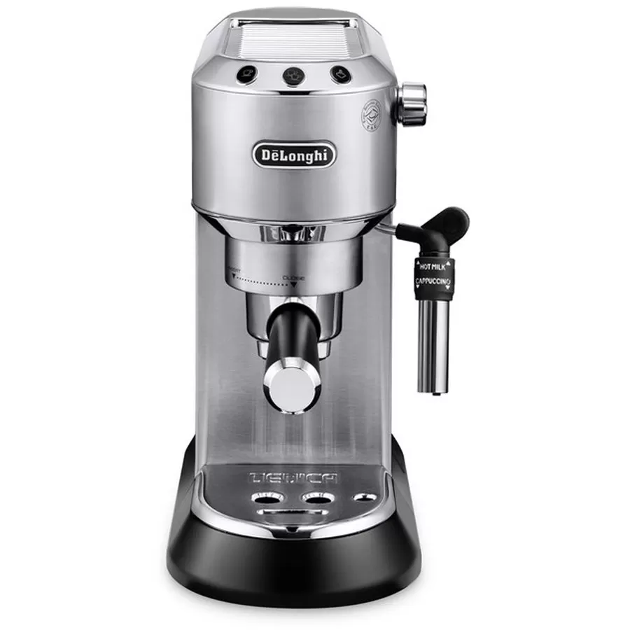 Espressor manual DeLonghi Dedica Style EC 685, 1300 W, 15 Bar, 1.1 l, Slim, Argintiu