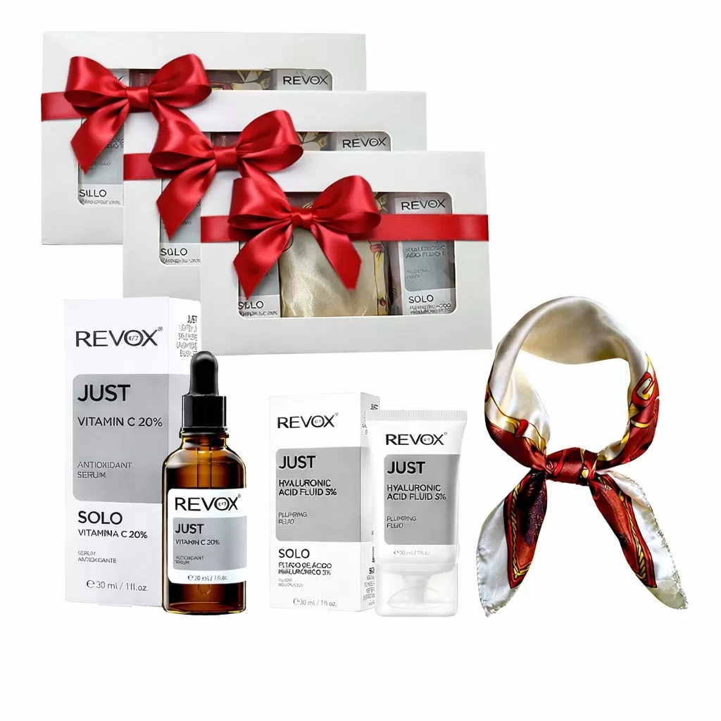 3 x Set Elysa - Ser Revox Vitamin C 20% 30ml, Hyaluronic Acid Fluid 3% 30ml