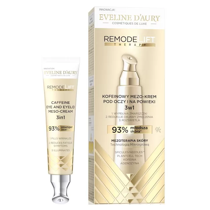 Crema pentru ochi si pleoape Eveline D'Aury RemodeLift Therapy, 15 ml
