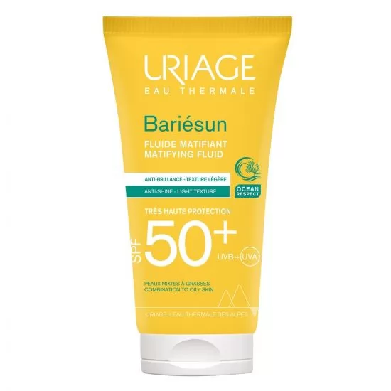 Fluid hidratant cu SPF 50+ Uriage Bariesun Mat, 50 ml