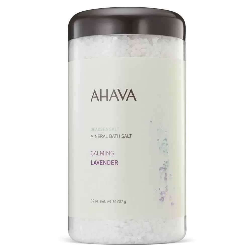 Sare de baie calmanta cu lavanda Deadsea Salt Ahava, 907 g