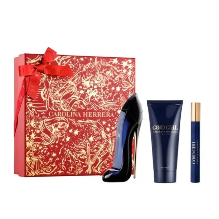 Set Cadou Carolina Herrera Good Girl, 80 ml Apa de parfum + 100 ml Lotiune de corp + 10 ml, Apa de Parfum