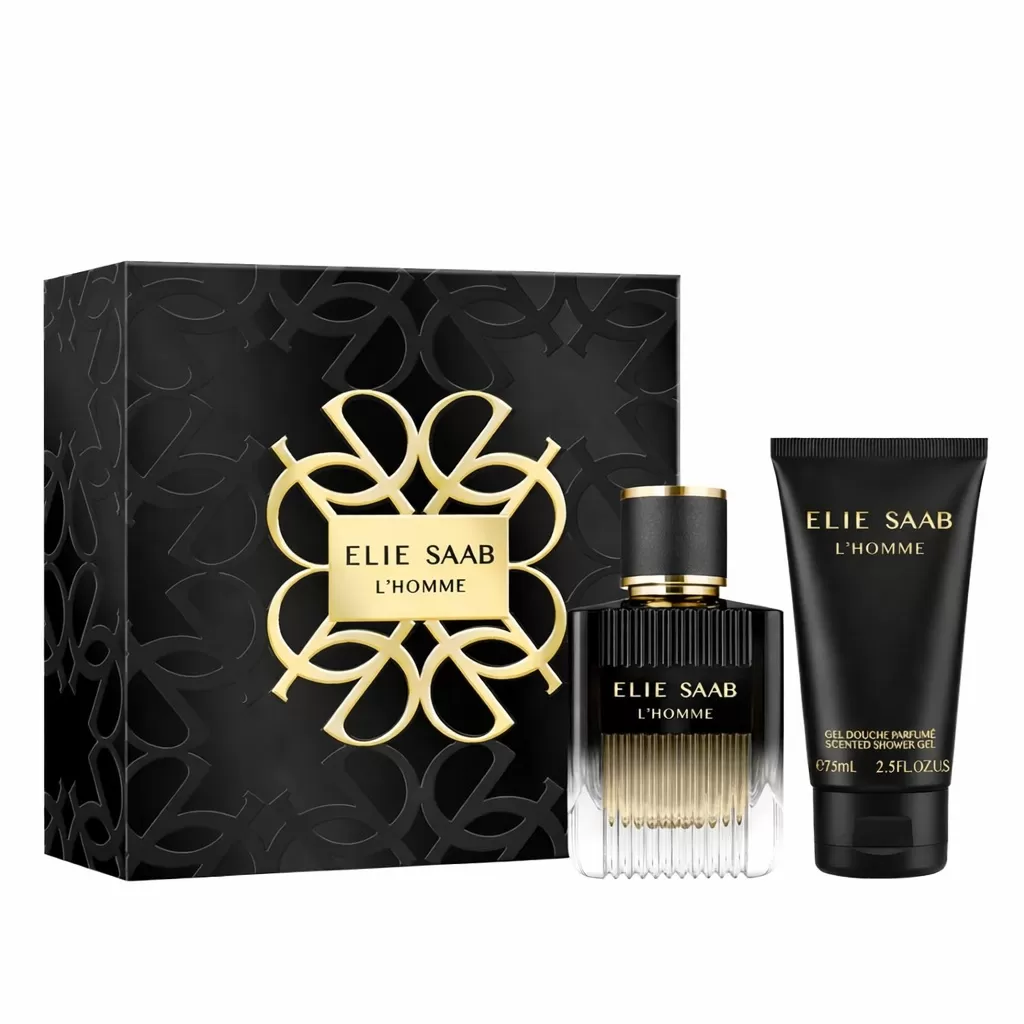 Set cadou Elie Saab L'Homme,Apa de Parfum, Barbati, 50 ml + Gel de dus, 75 ml