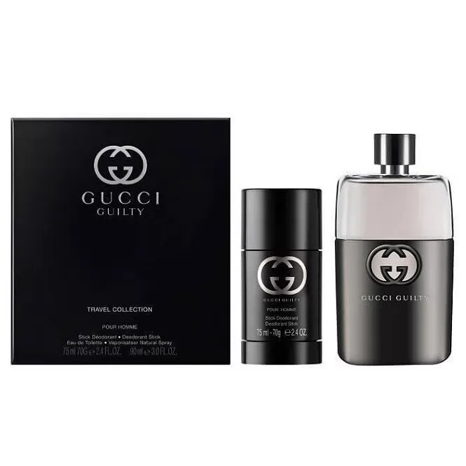 Set Cadou Gucci Guilty pour Homme Apa de Toaleta (Continut set: 90 ml Apa de Toaleta + 75 ml Deodorant stick)