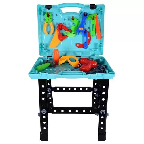 Set de constructie - Banc de Lucru Portabil, 63 piese