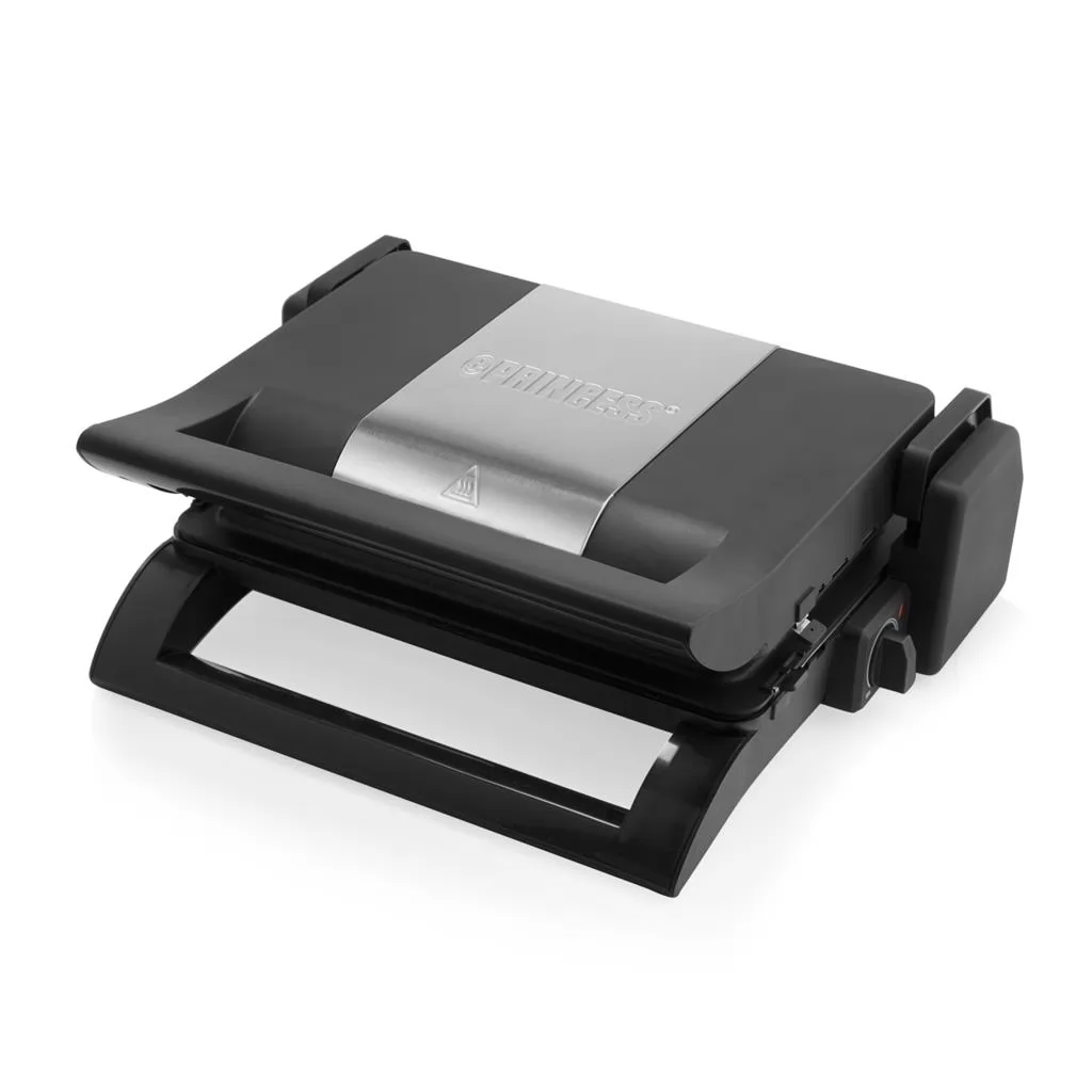 Grill electric 4 in 1 cu placi interschimbabile pentru pregatire sandwich, grill sau waffle Princess 112536, 1500 W