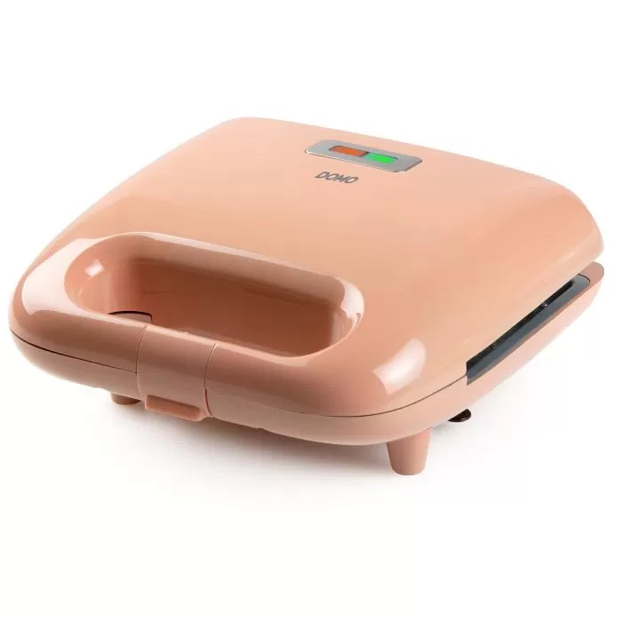 Resigilat!Aparat de sandwich 2 in 1 Domo DO1106C cu placi interschimbabile, pentru pregatire sandwich sau waffe, 750 W