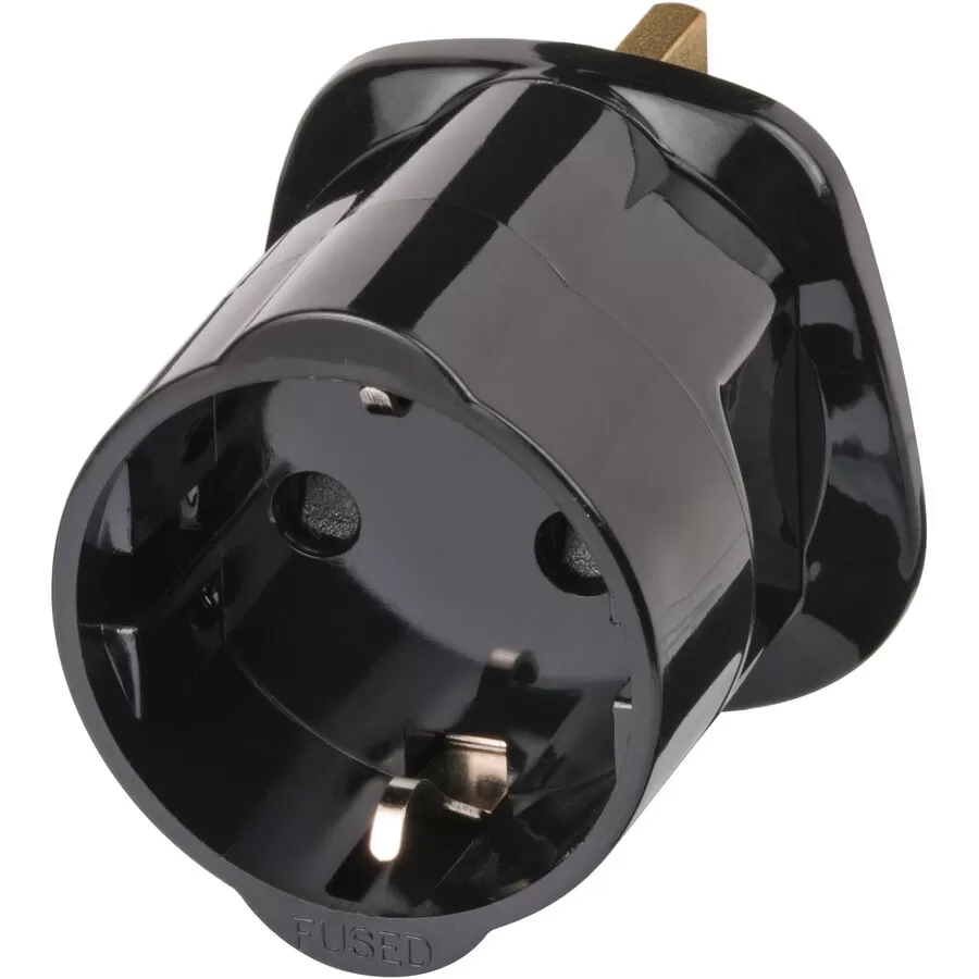 Adaptor Priza De Calatorie Plug EU GB Negru