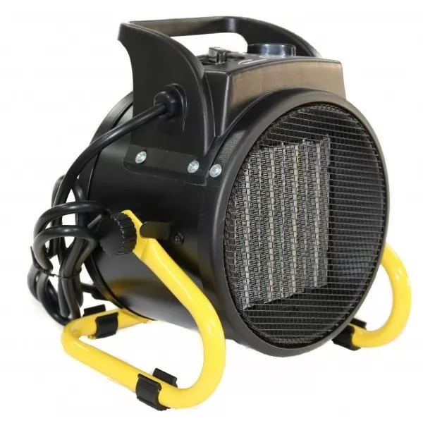 Aeroterma electrica PRO 2kW PTC 230V Protectie IP20 Negru Galben