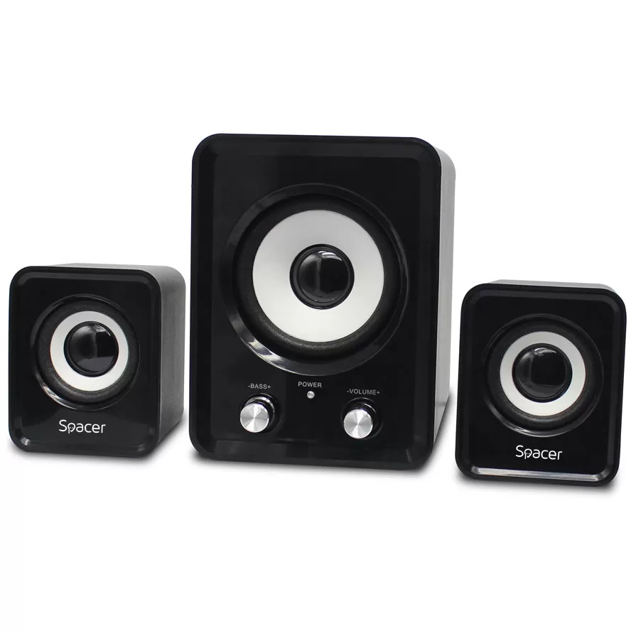 Boxe Desktop SPB-807-BK 2.1 cu Subwoofer Putere RMS 11W Negru