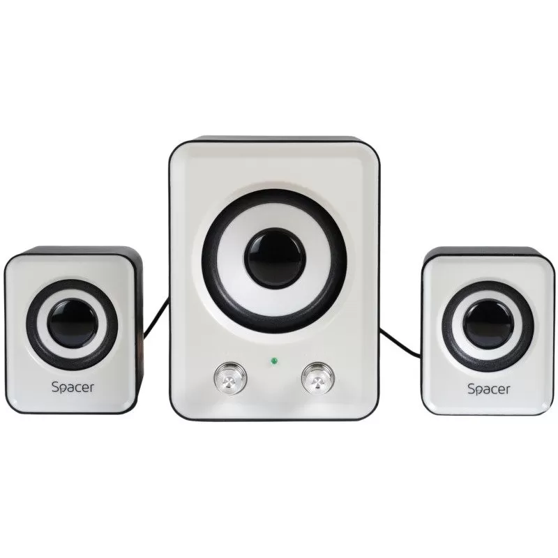 Boxe Desktop SPB-807 2.1 cu Subwoofer Putere 11W Alb Negru