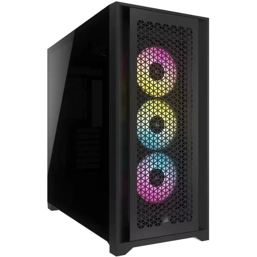 Carcasa iCUE 4000D RGB Airflow Tempered Glass Mid-Tower Negru