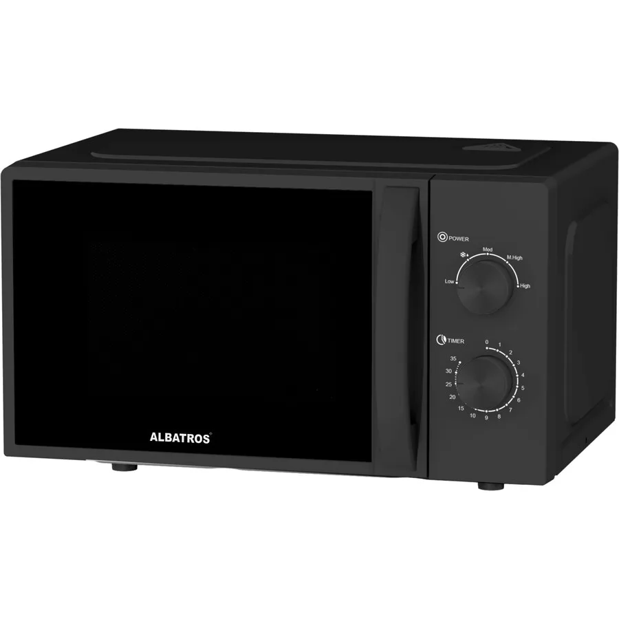 Cuptor cu Microunde MWA-20MB4 20L Lumina Interioara Control Mecanic Timer Putere 70W Negru