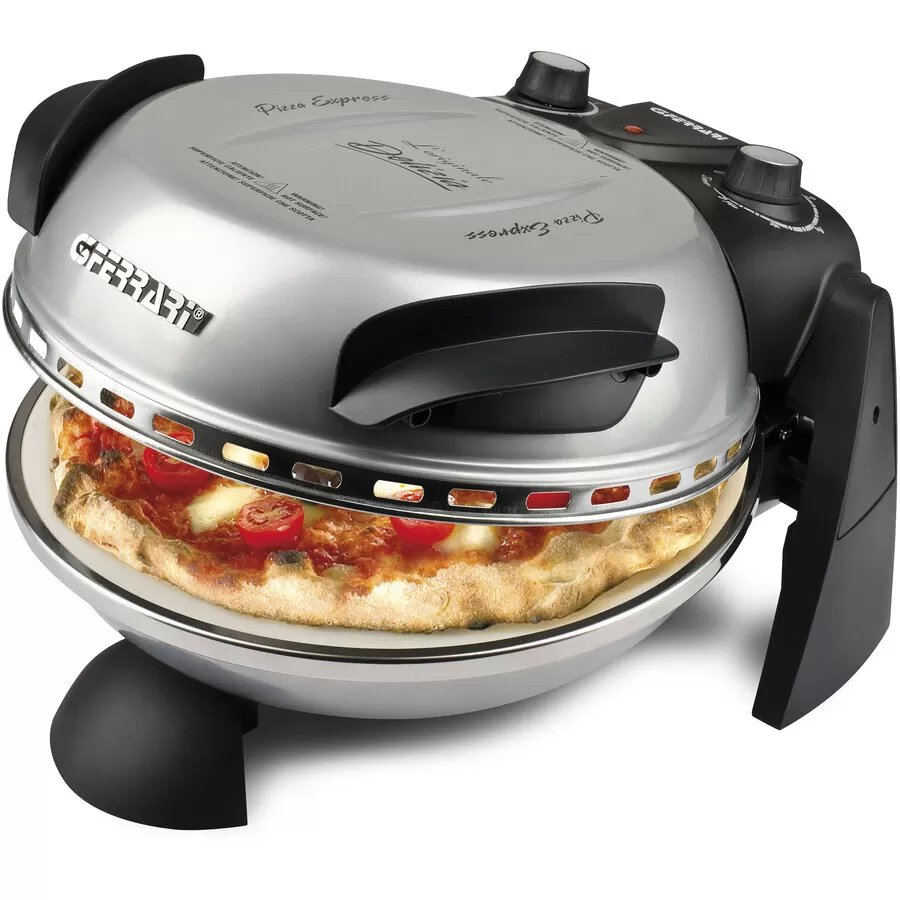 Cuptor Pizza Delizia G1000606 Termostat Reglabil 1200W Argintiu