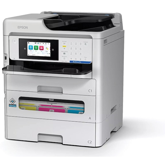 Multifunctionala Inkjet Color WorkForce Pro EM-C800RDWF Format A4 Copiere Scanare Fax USB Ethernet WiFi Alb