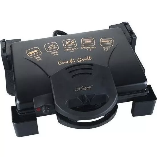 Gratar Electric Feel MR717 1900W Placi Antiaderente Negru