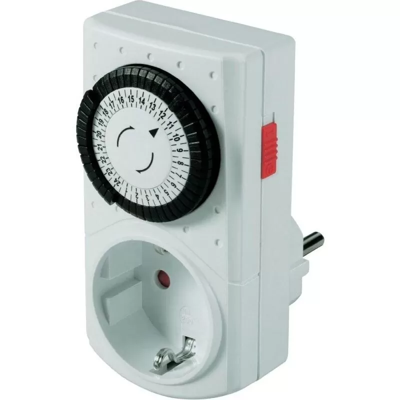 Priza Programabila Mecanic 24h 30min IP20 3500W Alb