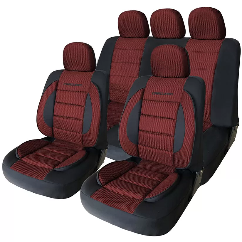 Husa Universala Premium pentru Scaune Auto Rosu-Negru