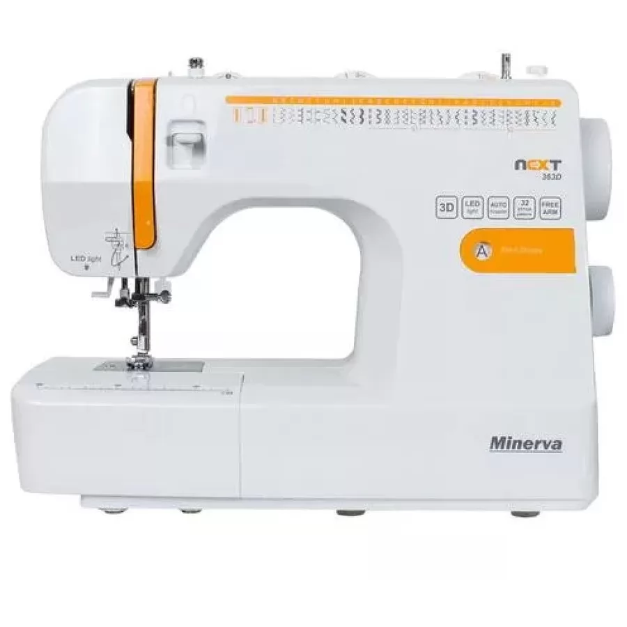 Masina De Cusut Electromecanica NEXT363D 36 Programe 850 Imp Min 70W White Orange