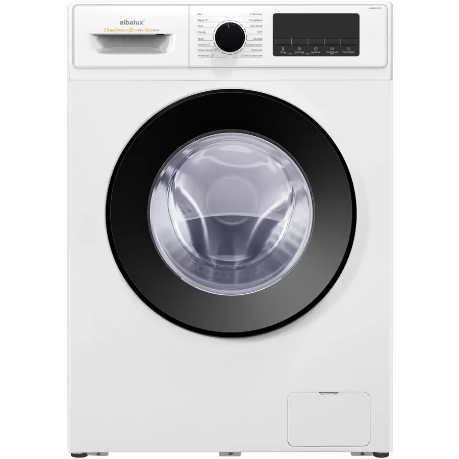 Masina de Spalat Rufe Frontala AXWGI1472 7KG 1400RPM Clasa A 16 Programe Tambur Otel Inoxidabil Alb