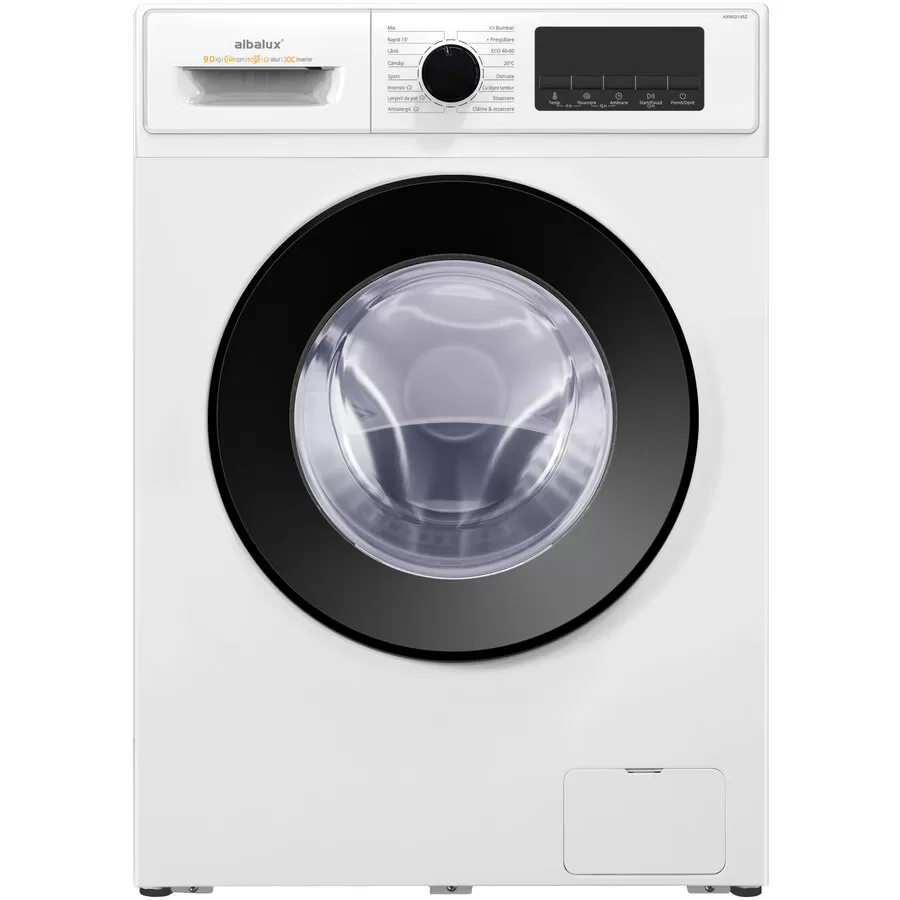 Masina de Spalat Rufe AXWGI1492 1400Rpm 9Kg 16 Programe Alb-Negru