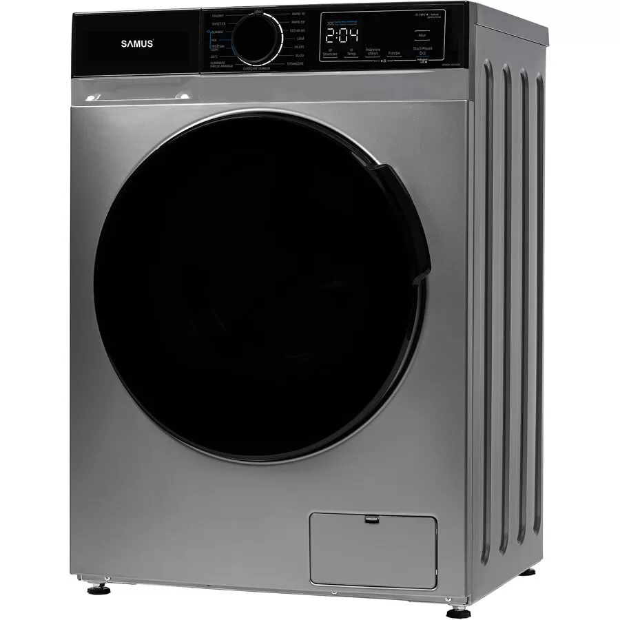 Masina de Spalat Rufe WSADI-10145DS 1400Rpm Clasa A 15 Programe Capacitate 10Kg Termostat Reglabil Gri Inchis
