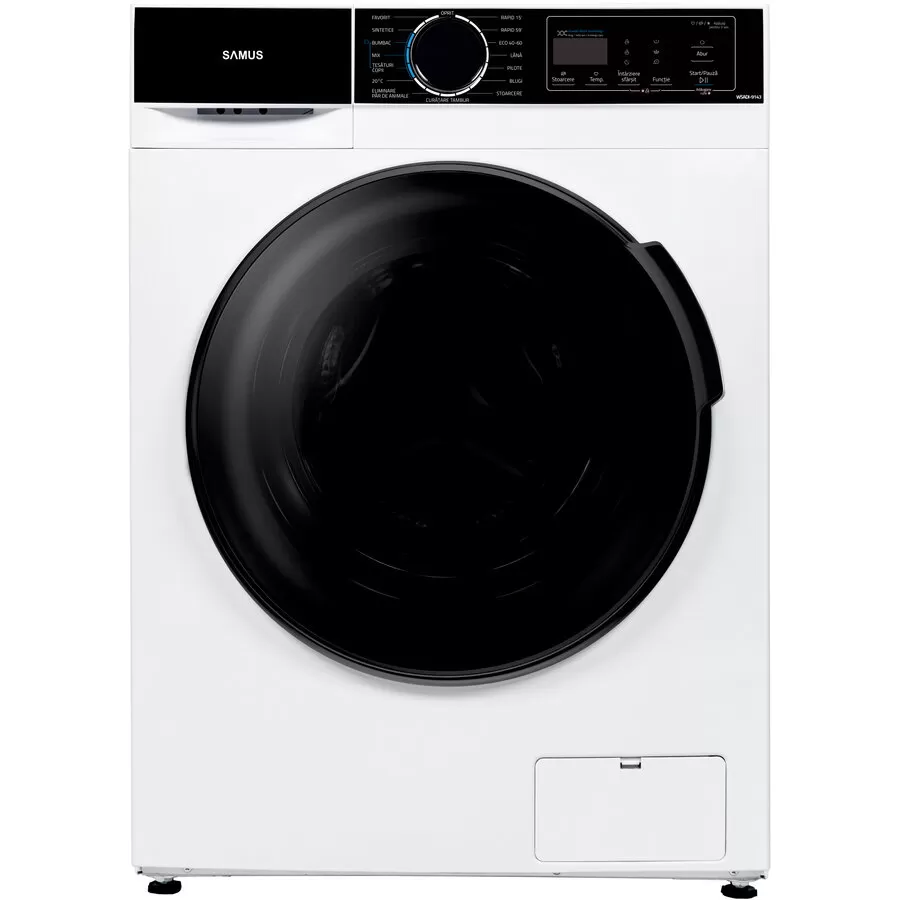 Masina De Spalat Rufe WSADI-9143 Clasa A 1400Rpm Capacitate 9Kg 15 Programe Alb