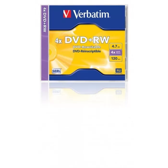 Mediu optic 43552 DVD-RW SERL 4X 4.7GB Suprafata Argintiu Mat