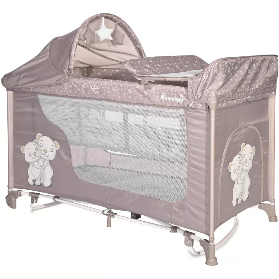 Patut Copii MOONLIGHT 2 Niveluri Balansoar String Hug Beige