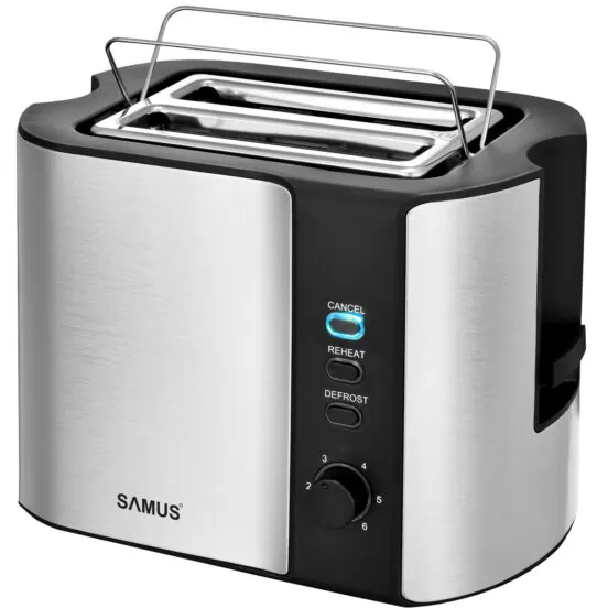 Prajitor FANCY 6 Trepte de Rumenire 800W Inox Negru