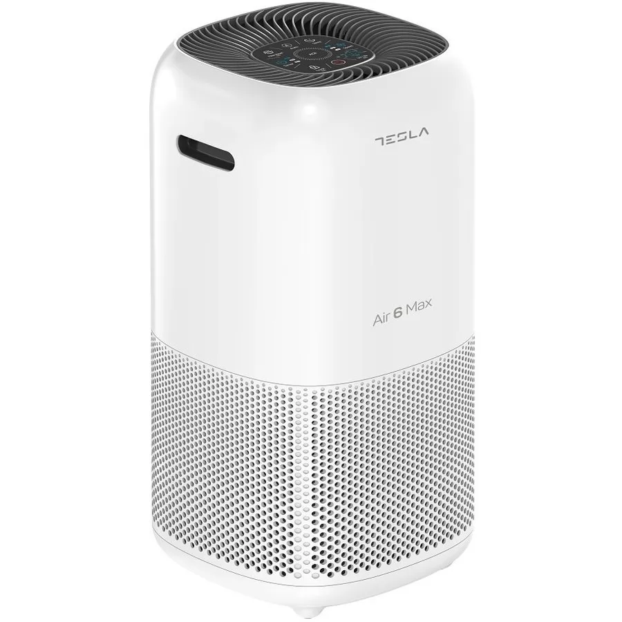 Purificator Aer Air 6 Max CADR 400m3 h Wi-Fi Senzor Calitate Aer Sleep Mode Timer Filtru HEPA+Carbon Activ+Catalyst Lumina UV-C Alb