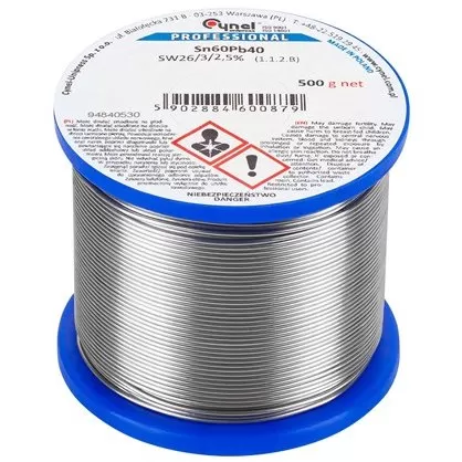 Rola Fludor SN60PB40 Cynel 1.5mm 500g Gri