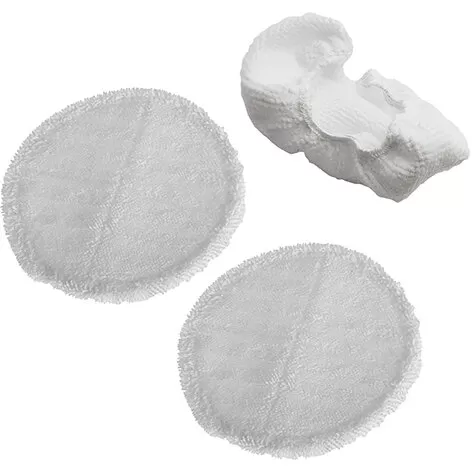 Set Lavete de Rezerva pentru Mopul cu Aburi AD 7052 Alb