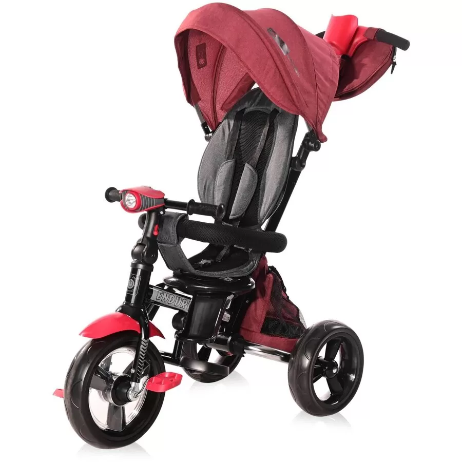 Tricicleta Multifunctionala 4in1 Enduro Scaun Rotativ Red si Black Luxe
